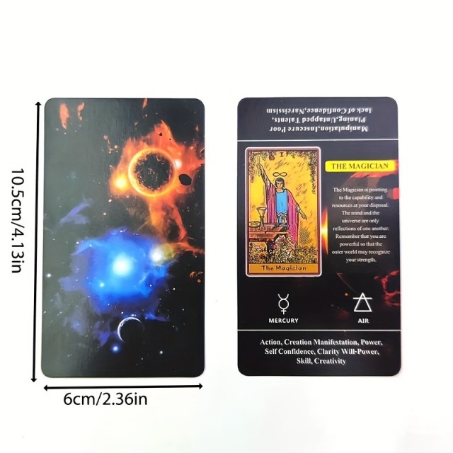 79 delni komplet tarot kart Light of Planets