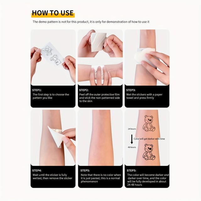 Začasna tatu nalepka z motivom družine