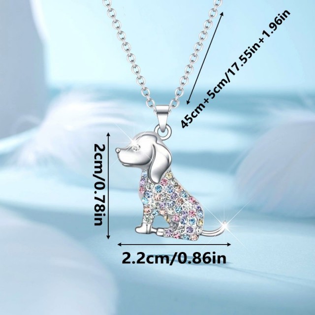 Prikupna ogrlica z obeskom kužka