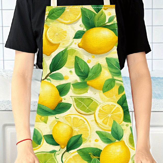 Moški ali ženski predpasnik s potiskom limon