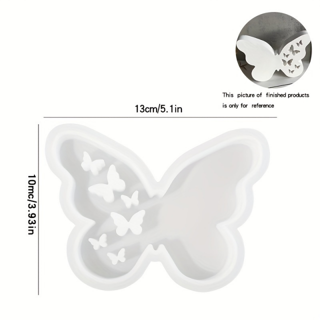 Silikonski kalup v obliki metulja za sveče mila epoksi smolo