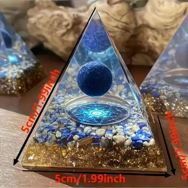 Orgonska piramida iz lapis lazulija 5cm