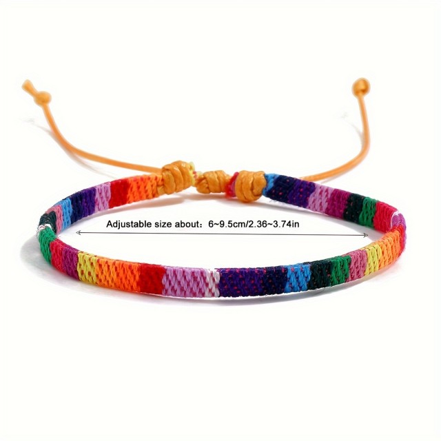 Komplet 24 bohemskih tkanih zapestnic