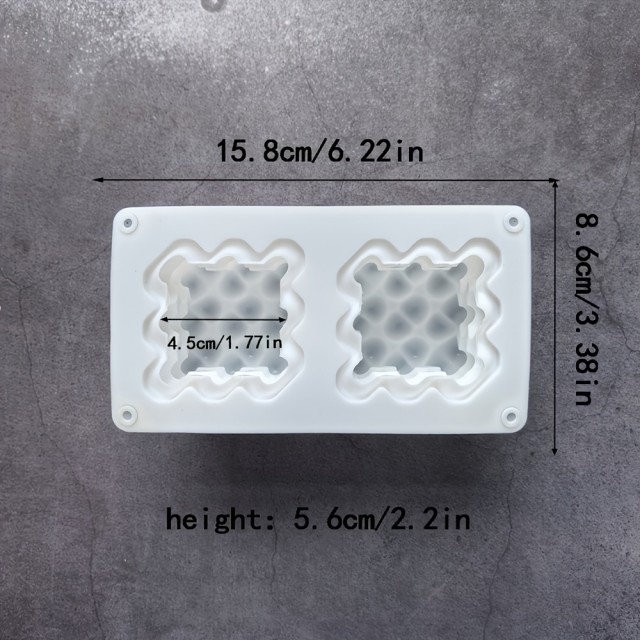 Silikonski model za srčkaste sveče 