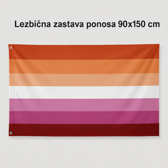 Lezbična zastava ponosa 90x150 cm 