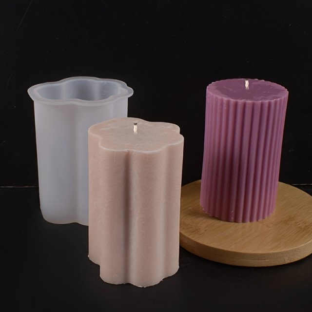Komplet 4 silikonskih kalupov za sveče