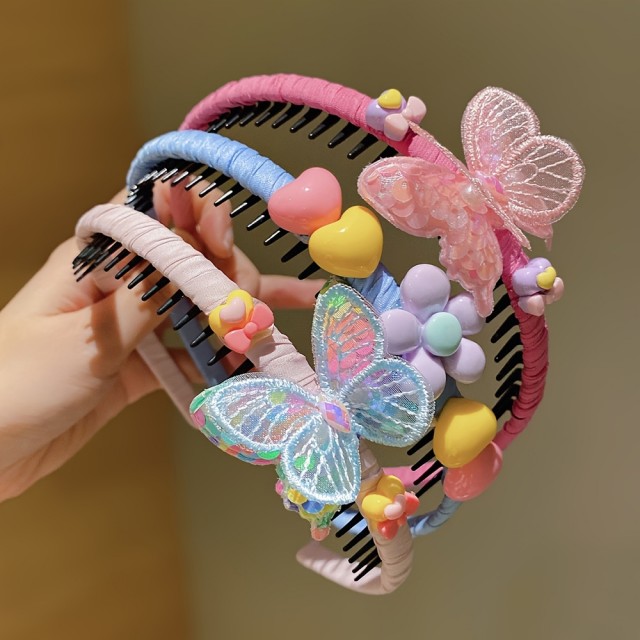 Komplet 3 prikupnih obročkov za lase za punčko