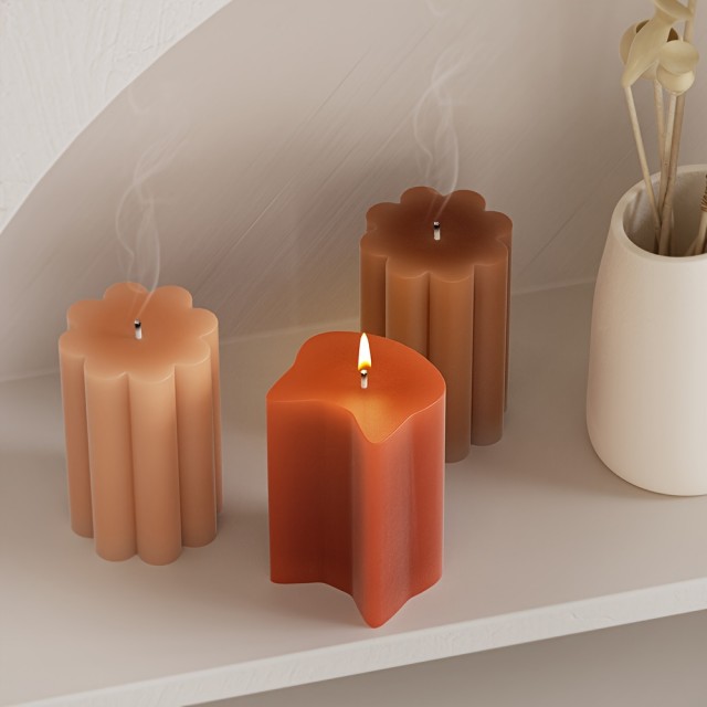 Komplet 8 silikonskih kalupov za sveče 