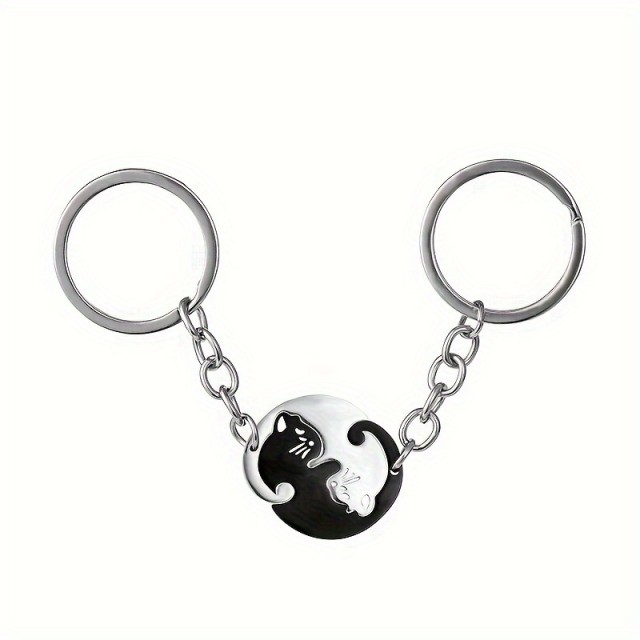 2-delni komplet obeskov za ključe dve mucki