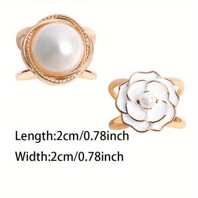 Elegantni 4-delni zlati komplet sponk za rute