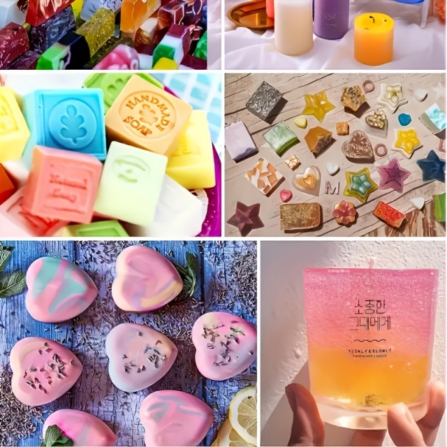 Komplet 15 stekleničk s tekočimi barvami za sveče 5ml