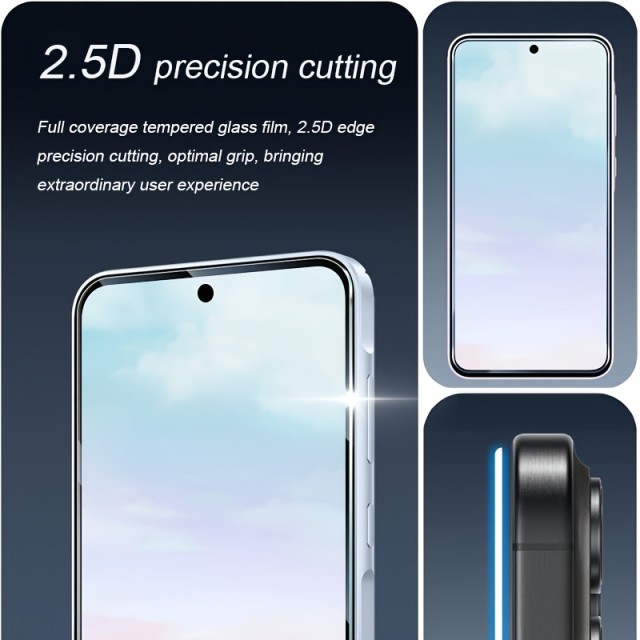 Komplet 3 zaščitnih stekel za mobilni telefon (Samsung Galaxy A55) 