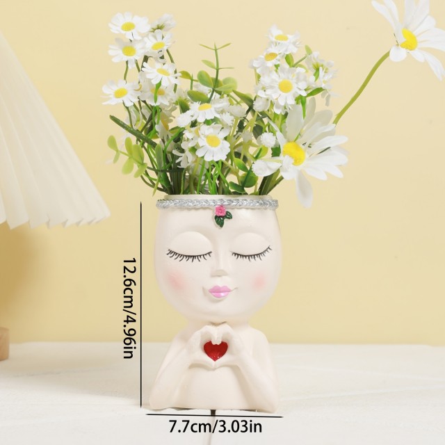 Cvetlični lonček VILA S SRČNIM POZDRAVOM