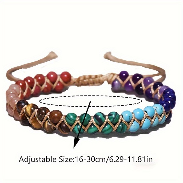 Zapestnica za nogo s kamni 7 čaker