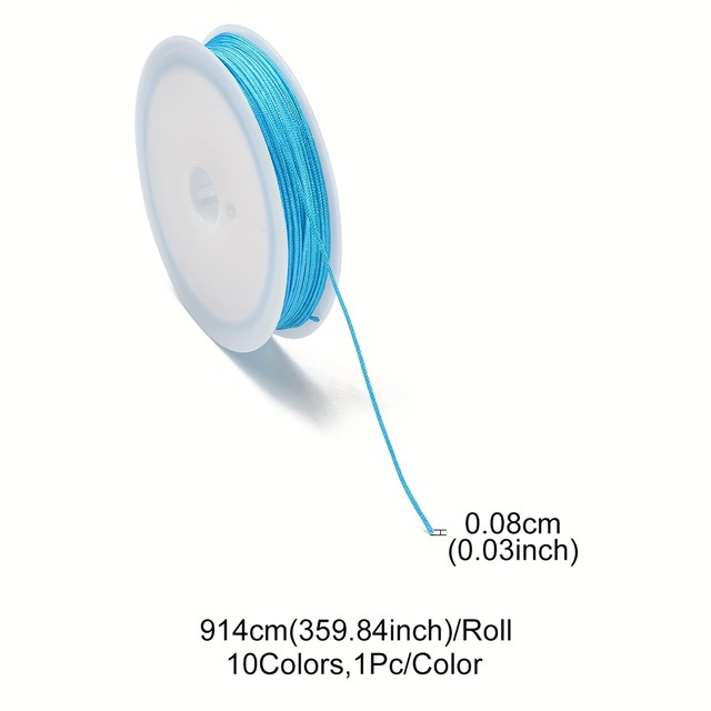 Barvna najlonska vrvica za izdelavo nakita – 0,8 mm več barv na voljo 