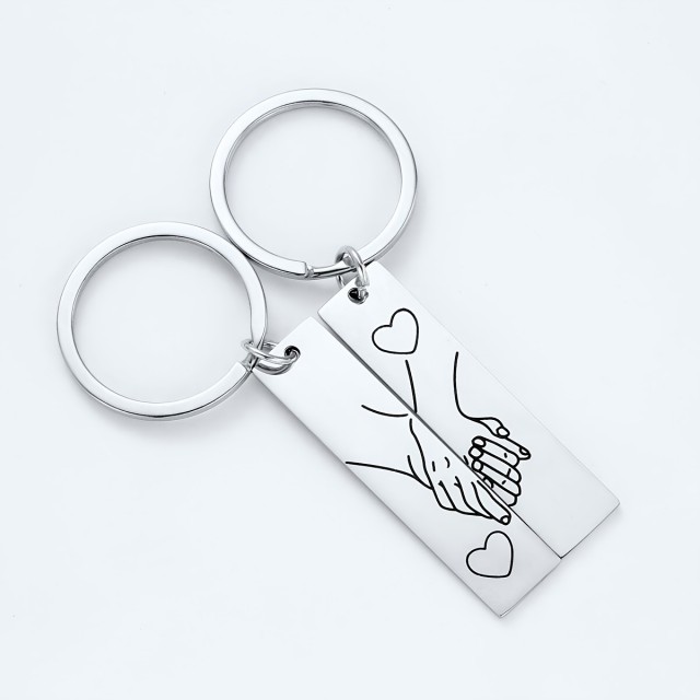 Personaliziran komplet obeskov za ključe z gravuro