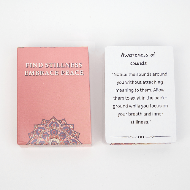 Kartice za Čuječnost in Notranji Mir – Find Stillness, Embrace Peace