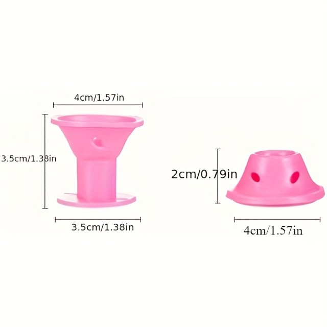 Komplet 30 navijalk v obliki gobe roza barve