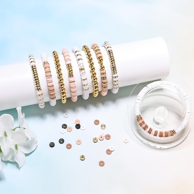 Komplet 4000 kosov polimernih glinenih kroglic za izdelavo nakita