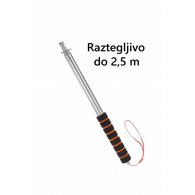 Prenosni teleskopski zastavni drog 