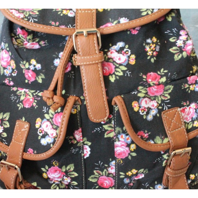 Nahrbtnik rožice črn hit 