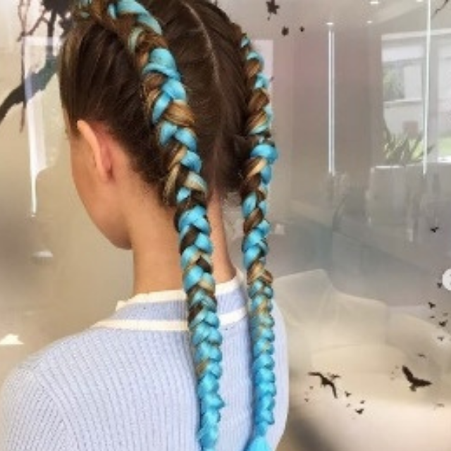 Lasni podaljšek za kitke clip on mareličen