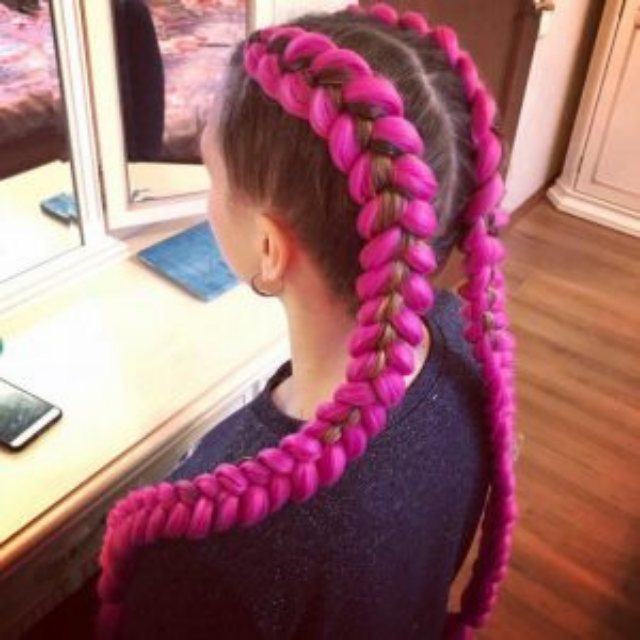 Lasni podaljšek za kitke clip on mareličen