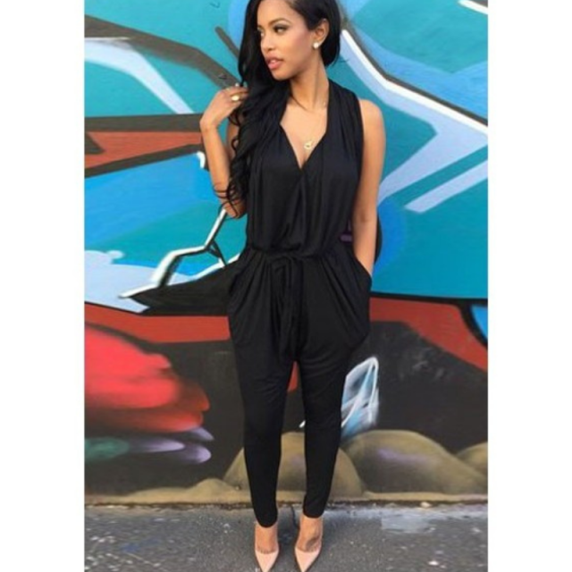 Pajac modni črn daljši LC60283