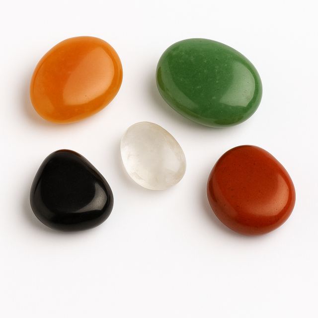 Komplet 5 kristalov za SAMOZAVEST – pogum, moč in osebni zagon