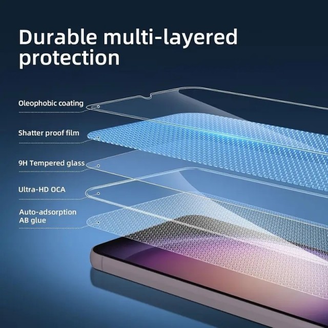 Komplet 3 zaščitnih stekel za mobilni telefon (Samsung Galaxy S24+)