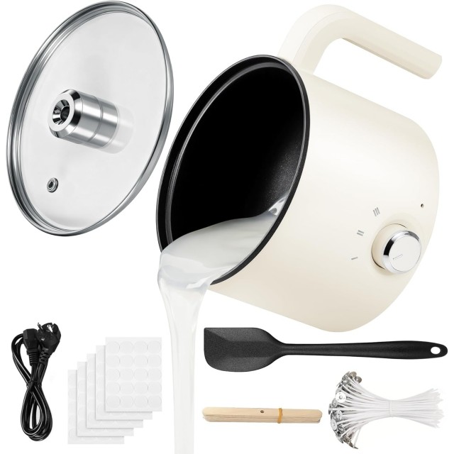 Začetni komplet za izdelavo sveč z električnim talilnikom voska (1,8 L)