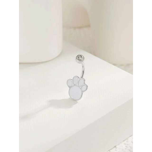 Piercing za popek TAČKA, srebrn