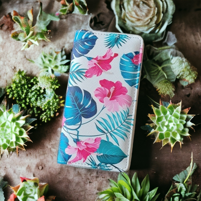 Denarnica modna tropski potisk