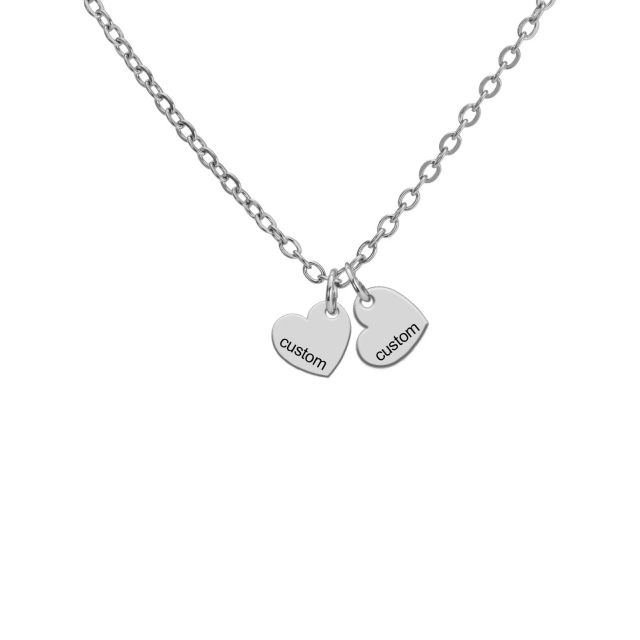 Personalizirana ogrlica s srci VAŠA ZGODBA