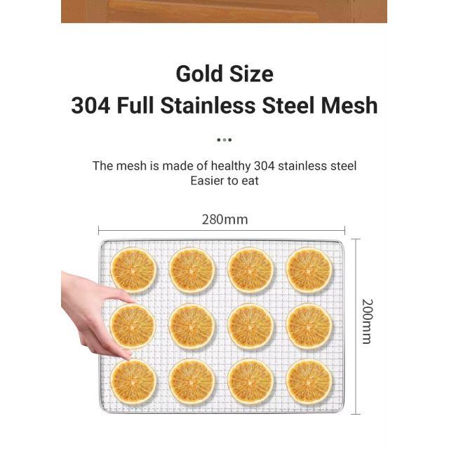 DIVEDEER sušilnik sadja – 18 nivojev (touchscreen model)