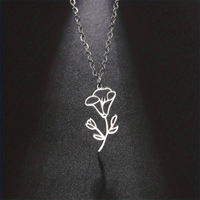 Verižica z rojstno rožo POTONIKA, september