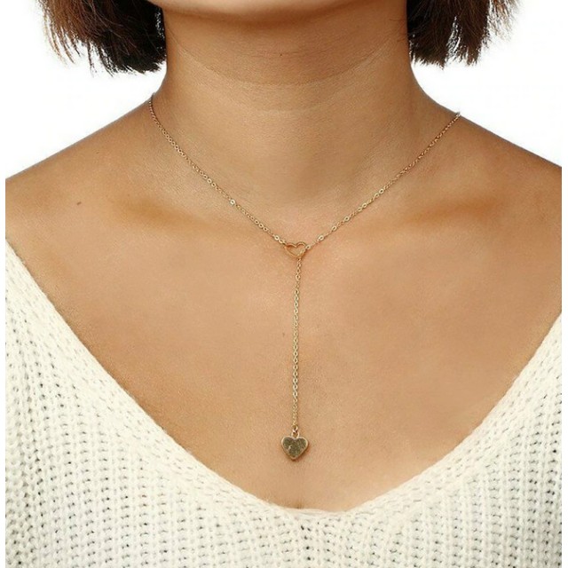 Verižica dvojna srce, dve barvi