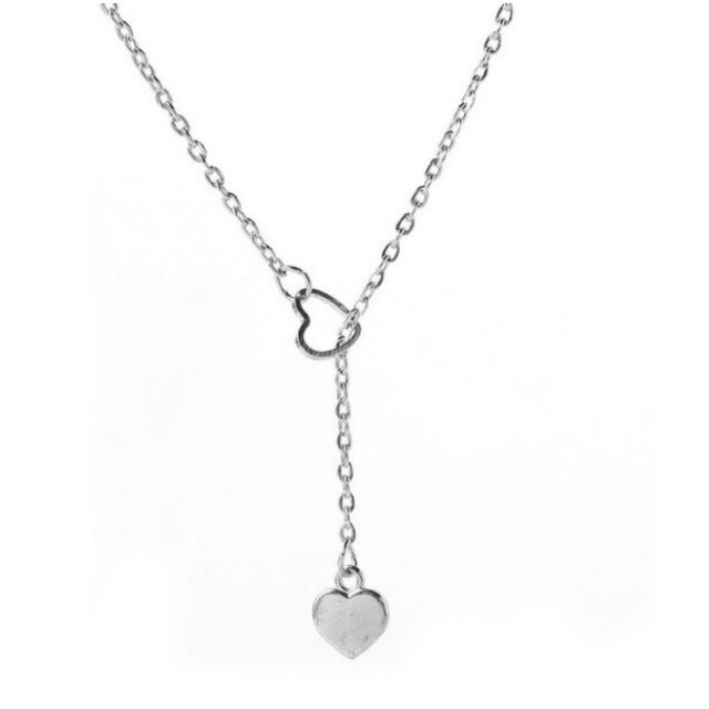 Verižica dvojna srce, dve barvi