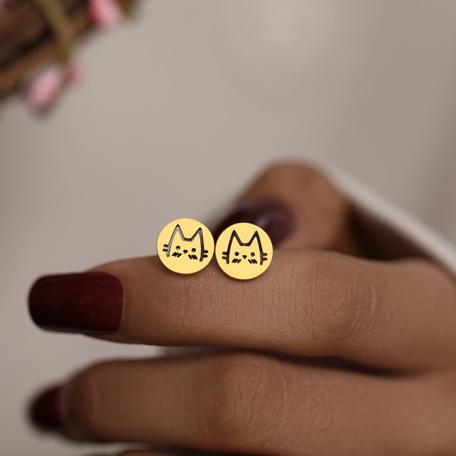 Uhani mucka iz nerjavečega jekla