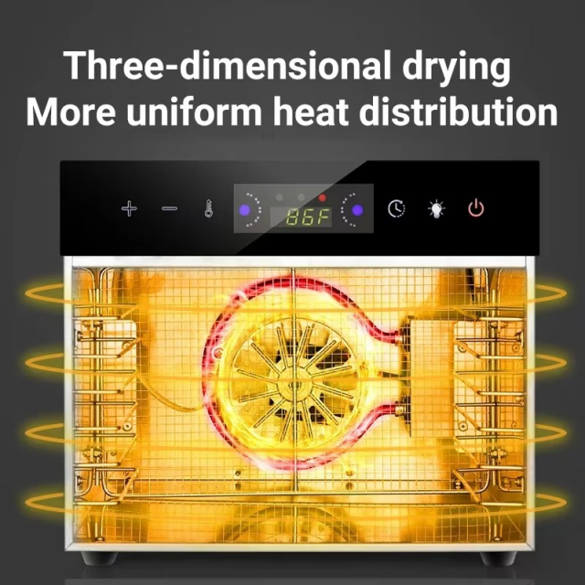 DIVEDEER sušilnik sadja – 18 nivojev (touchscreen model)