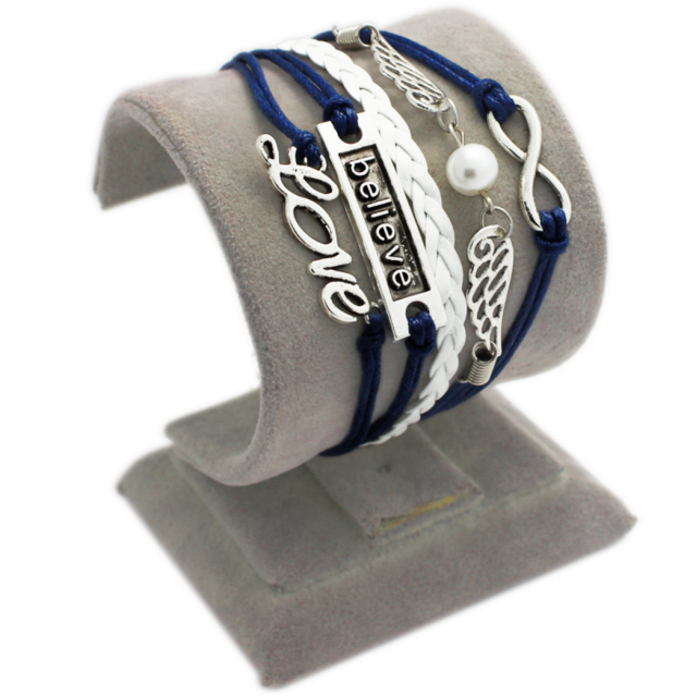 Infinity zapestnica temno modra Love Believe