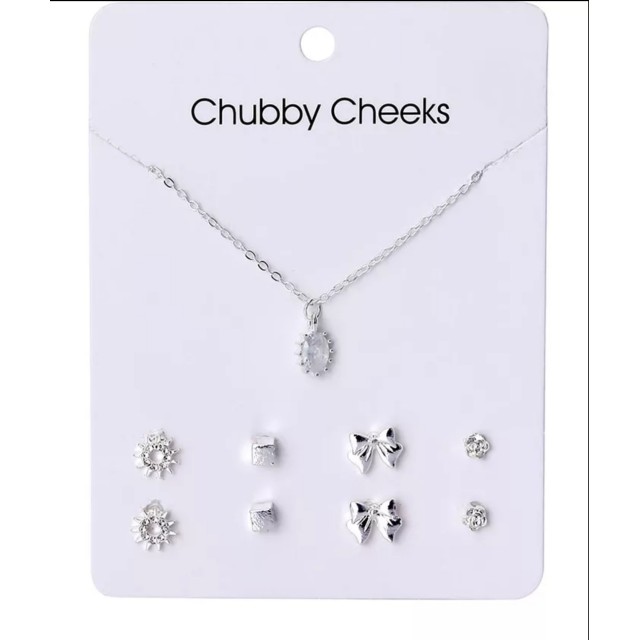 Akcijski komplet nakita z uhani in verižico JJ11