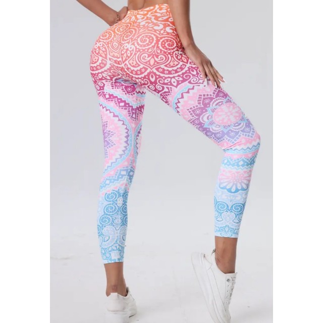 Pajkice aztek potisk roza LEG-061