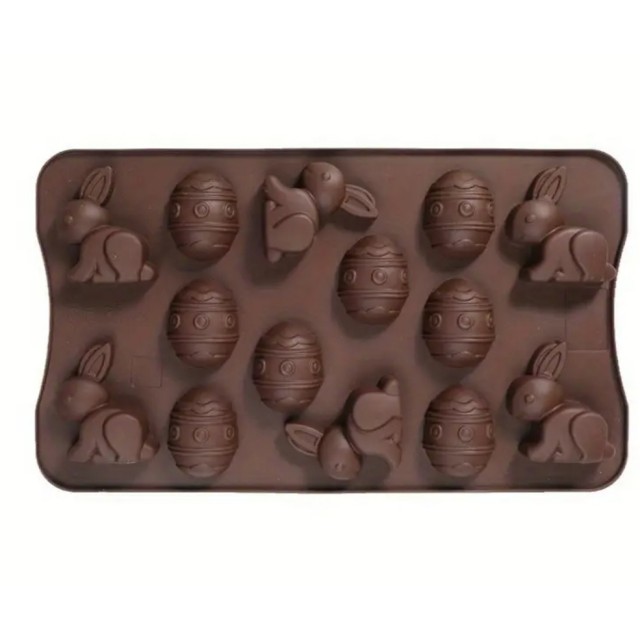 Velikonočni silikonski kalup za mila ali sveče 