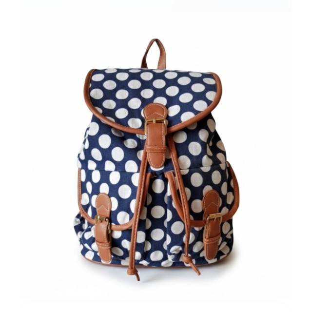 Nahrbtnik temno moder s pikicami