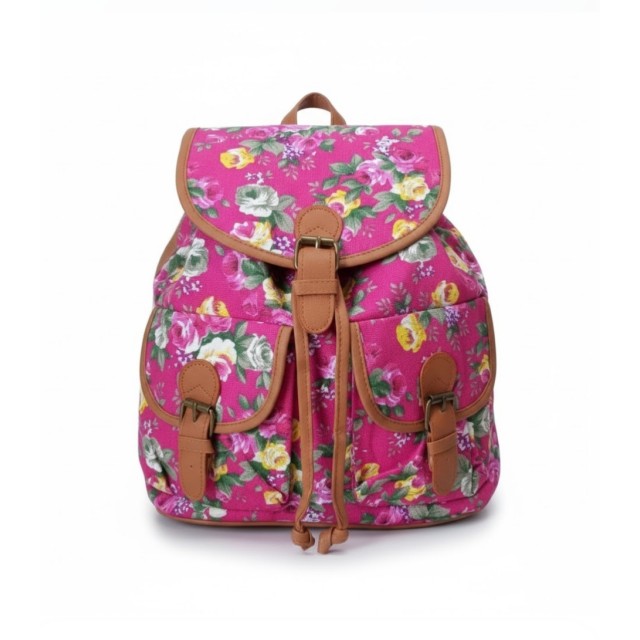 Nahrbtnik z vrtnicami pink 