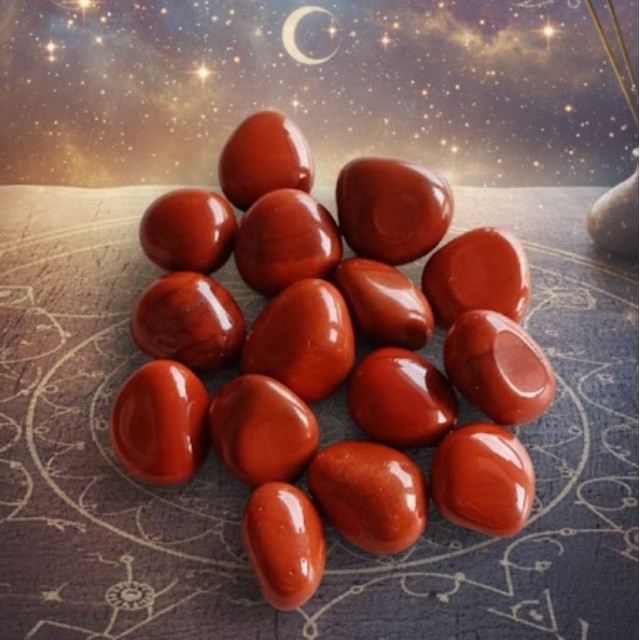 100% naravni brušen poliran RDEČI JASPER 100g