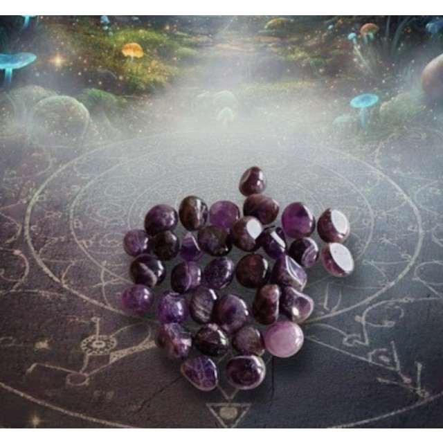 100% naravni brušen poliran AMETIST 100g