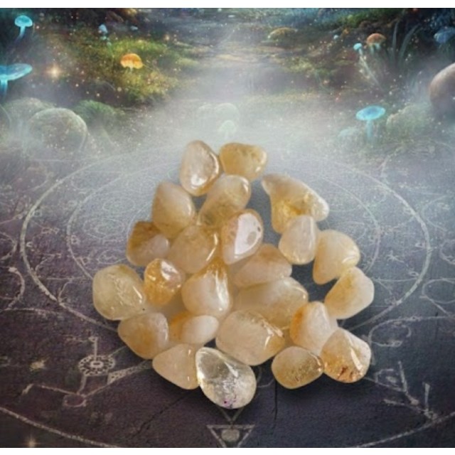 100% naravni brušen poliran CITRIN 100g