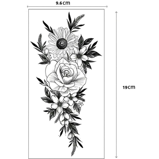 Set 5 večjih tattoo nalepk 
